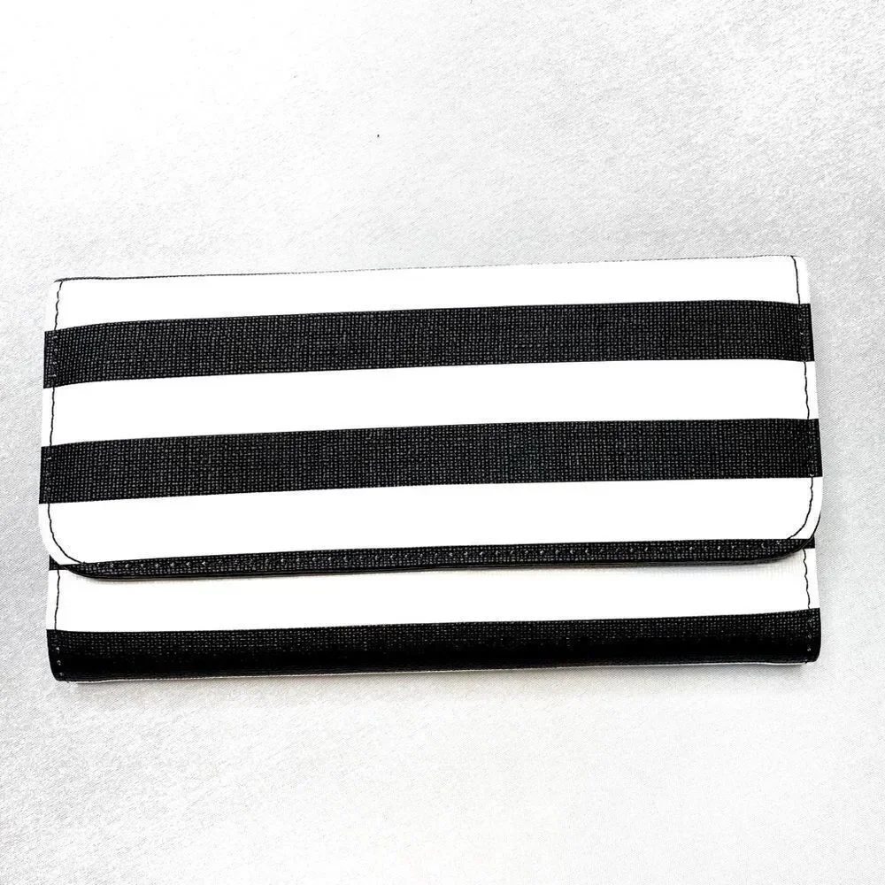 Kut from the Kloth black and white striped wallet